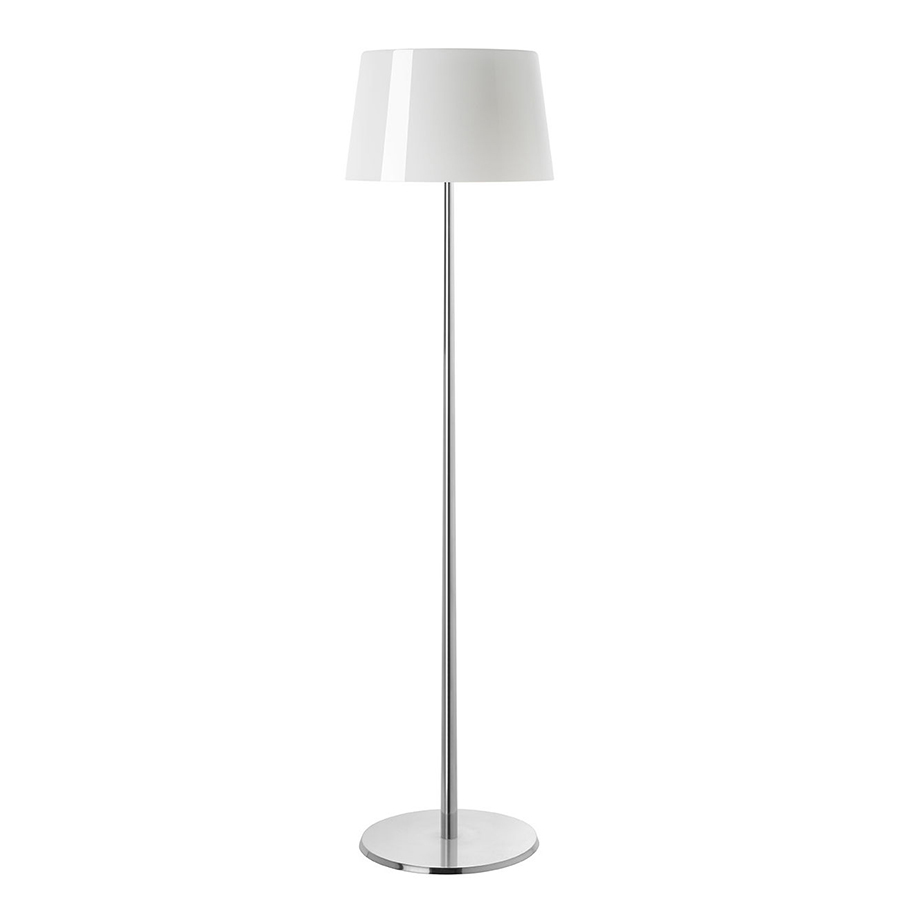 FOSCARINI lampadaire LUMIERE XXL (blanc / aluminium - Verre soufflé et métal)