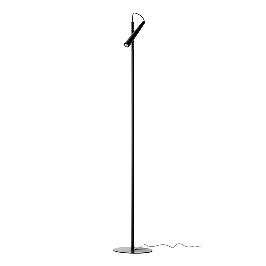 FOSCARINI lampadaire MAGNETO (Noir - acier verni, ABS et supermagnete en terres rares)