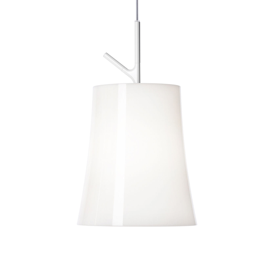 FOSCARINI lampe à suspension BIRDIE GRAND (Blanc - polycarbonate, métal verni)