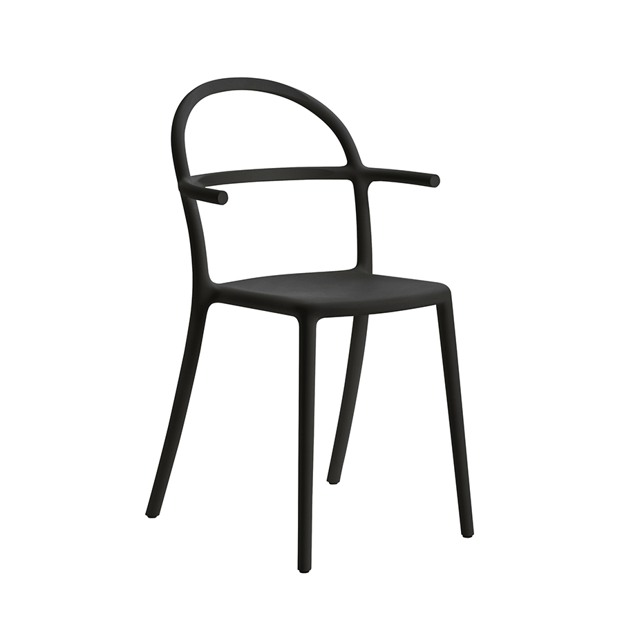 KARTELL set de 2 chaises GENERIC C (Noir - Polypropylène)