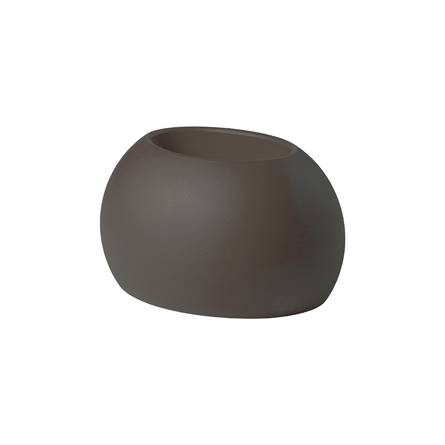 SLIDE vase BLOS POT (Chocolat / Gris - Polyéthylène)