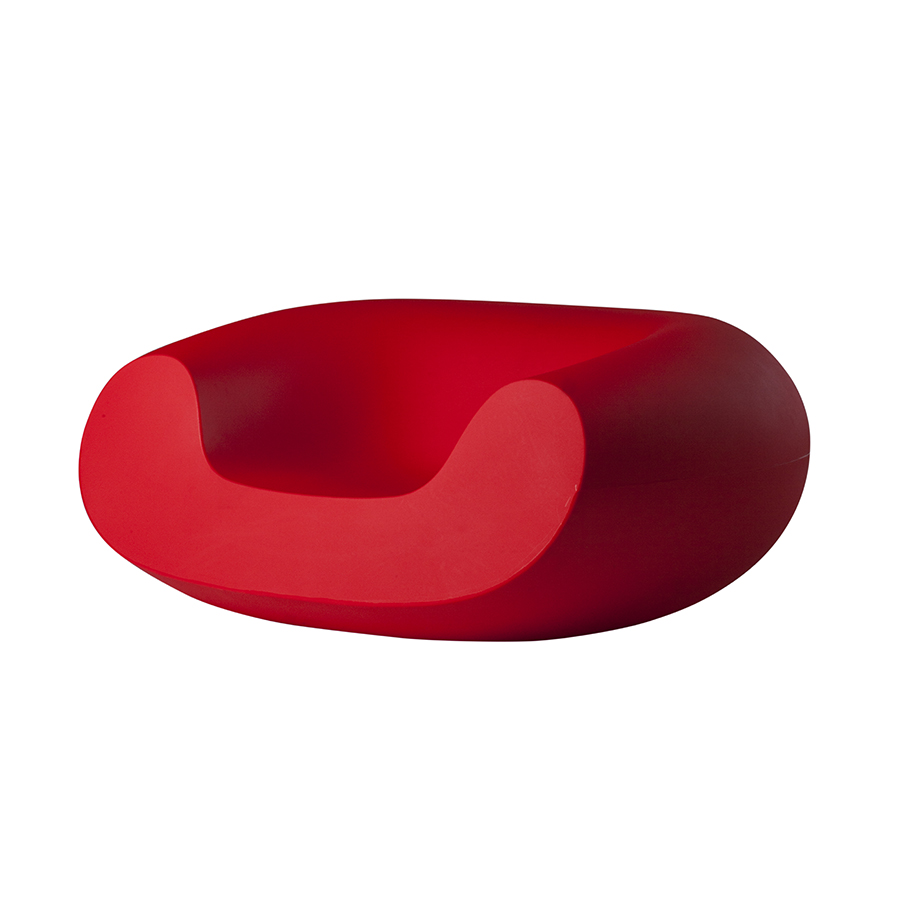 SLIDE fauteuil CHUBBY (Rouge - Polyéthylène)