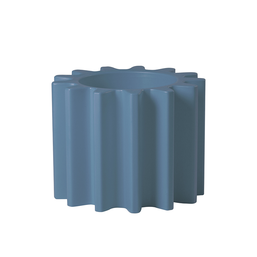 SLIDE vase GEAR POT (Bleu poudre - Polyéthylène)