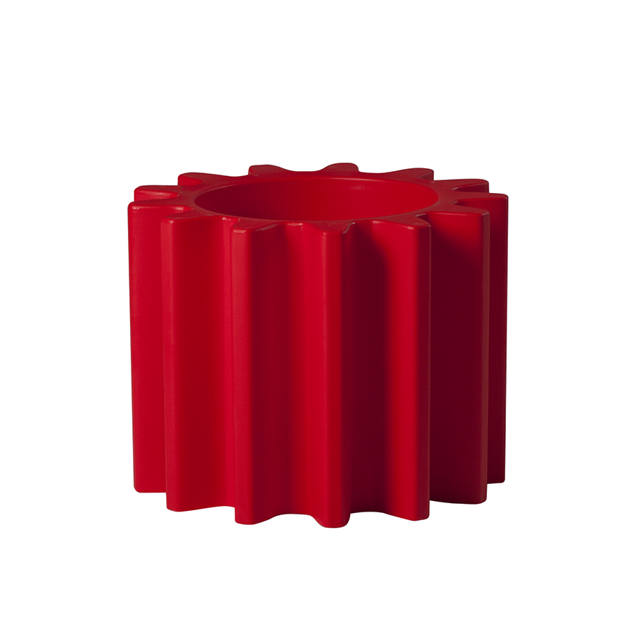 SLIDE vase GEAR POT (Rouge - Polyéthylène)