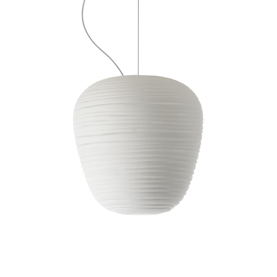 FOSCARINI lampe à suspension RITUALS 3 (Blanc - Verre soufflé et métal verni)