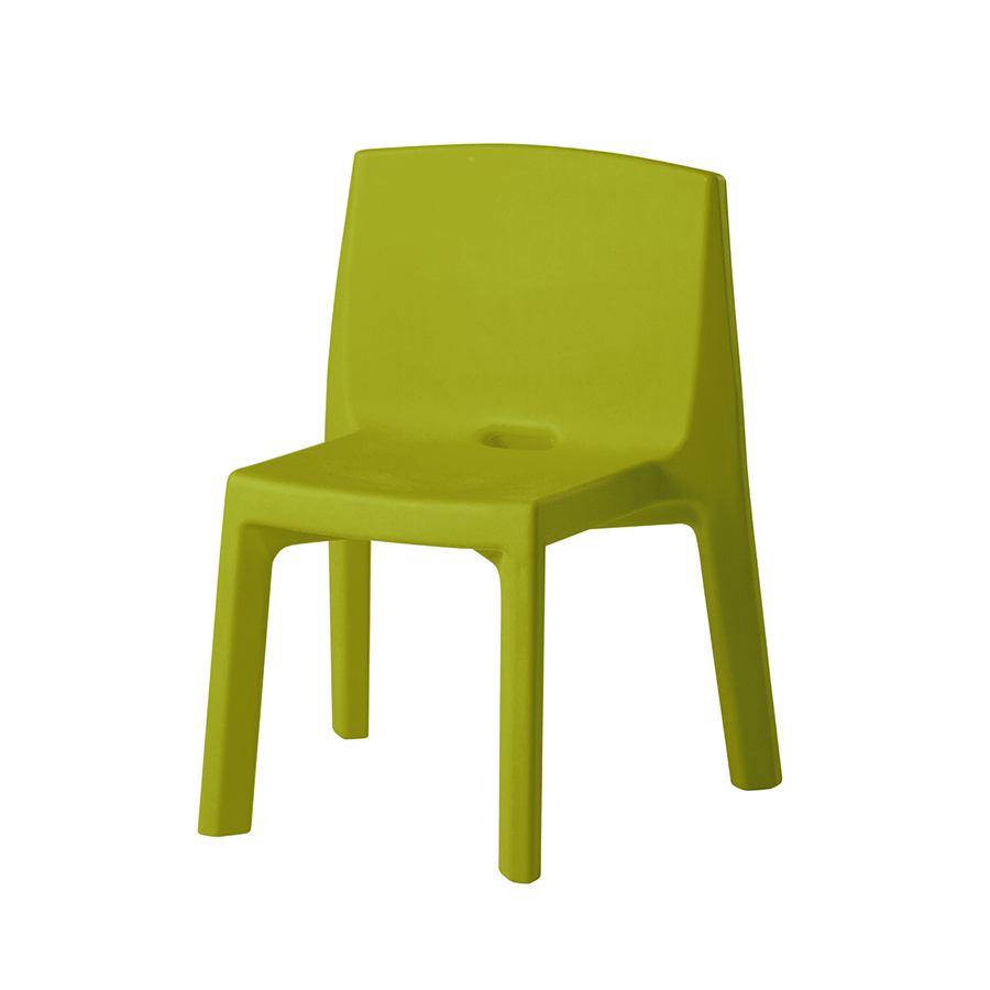 SLIDE set de 2 chaises Q4 (Citron vert - Polyéthylène)