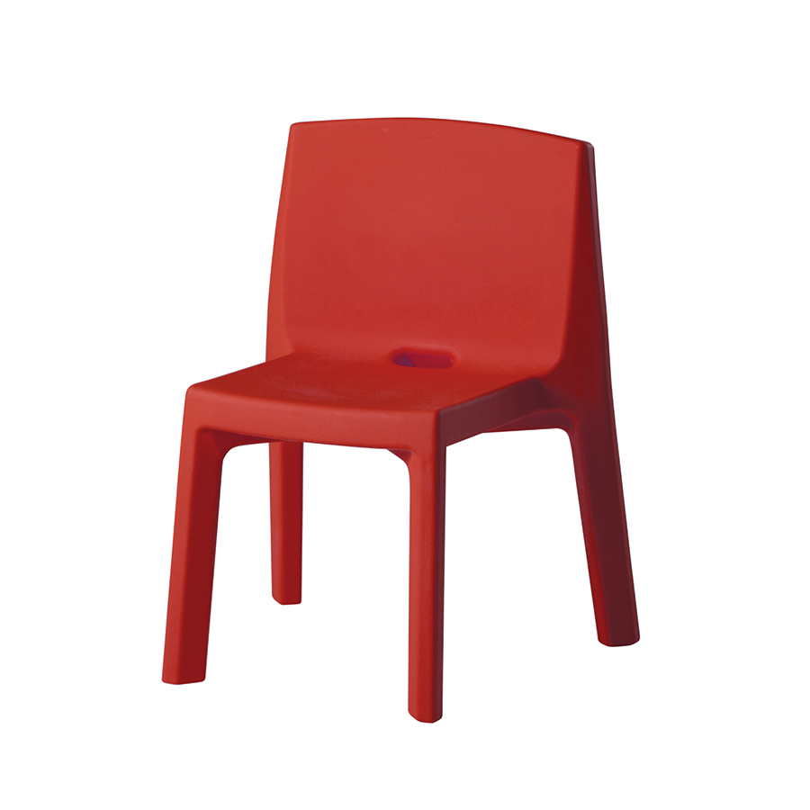 SLIDE set de 2 chaises Q4 (Rouge - Polyéthylène)