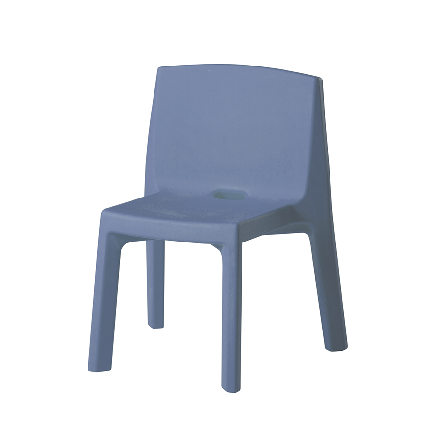 SLIDE set de 2 chaises Q4 (Bleu poudre - Polyéthylène)