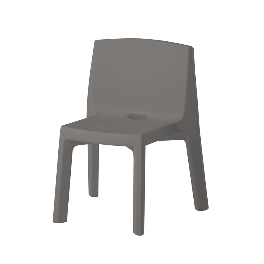 SLIDE set de 2 chaises Q4 (Gris argille - Polyéthylène)