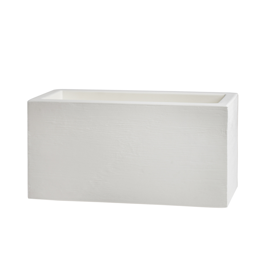 SLIDE vase QUADRA II 90 cm (Blanc lait - Polyéthylène)