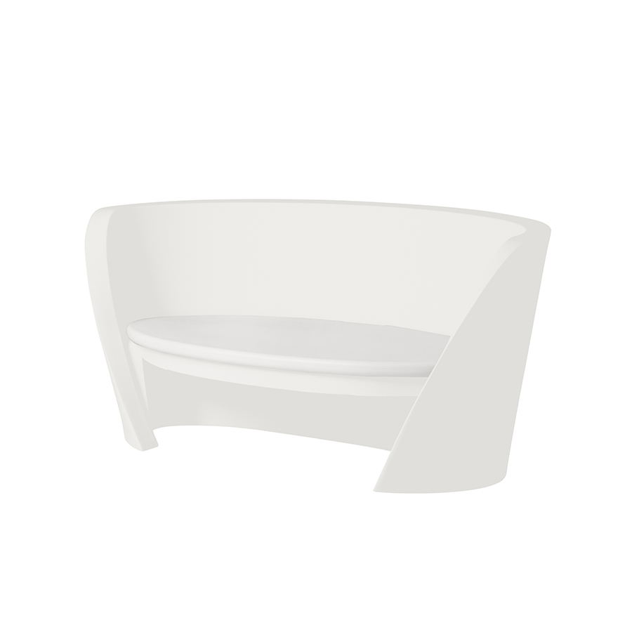 SLIDE canapé RAP (Blanc laqué - Polyéthylène)