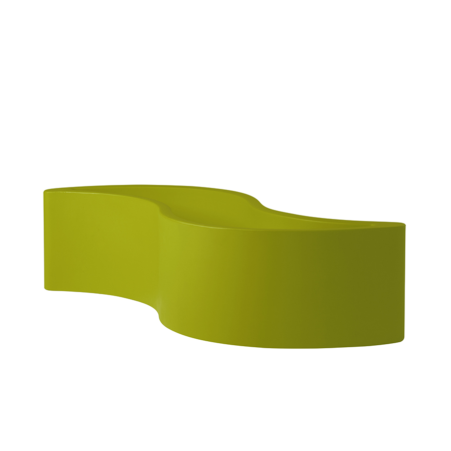 SLIDE vase WAVE POT (Citron vert - Polyéthylène)