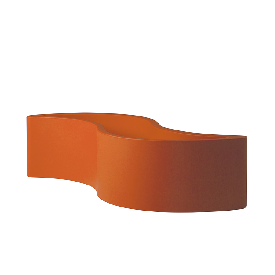 SLIDE vase WAVE POT (Orange - Polyéthylène)