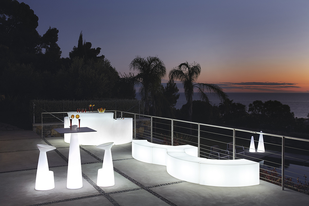 SLIDE luminous bench YPSILON