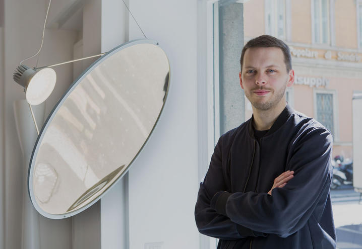 LUCEPLAN lampe à suspension AMISOL D91 ø 110 cm ARGENT