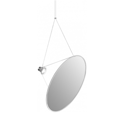 LUCEPLAN lampe à suspension AMISOL D91 ø 110 cm ARGENT