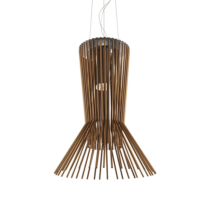 FOSCARINI lampe à suspension ALLEGRETTO (Vivace rame - Aluminium et métal chromé)