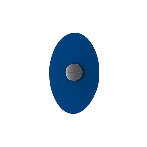 FOSCARINI lampe murale applique BIT (Bit 2 Blu - verre serigrafié et métal verni)