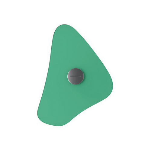 FOSCARINI lampe murale applique BIT (Bit 4 Verde - verre serigrafié et métal verni)