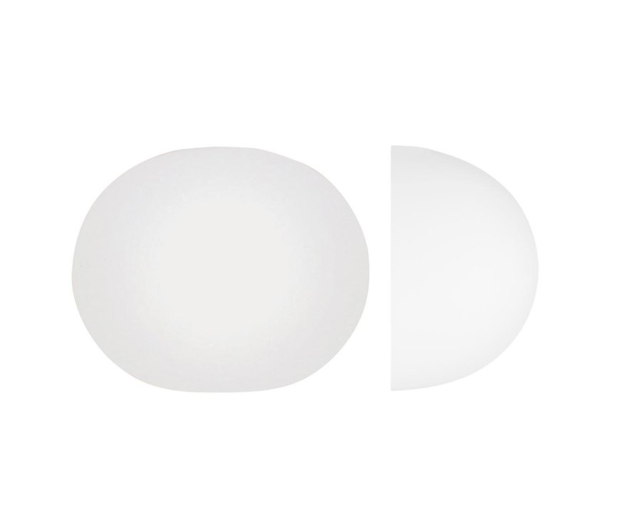 FLOS applique lampe murale applique GLO-BALL W (Blanc opalin - Verre)