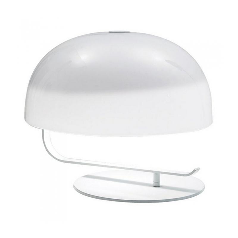 OLUCE lampe de table ZANUSO (Blanc - Perspex et métal)