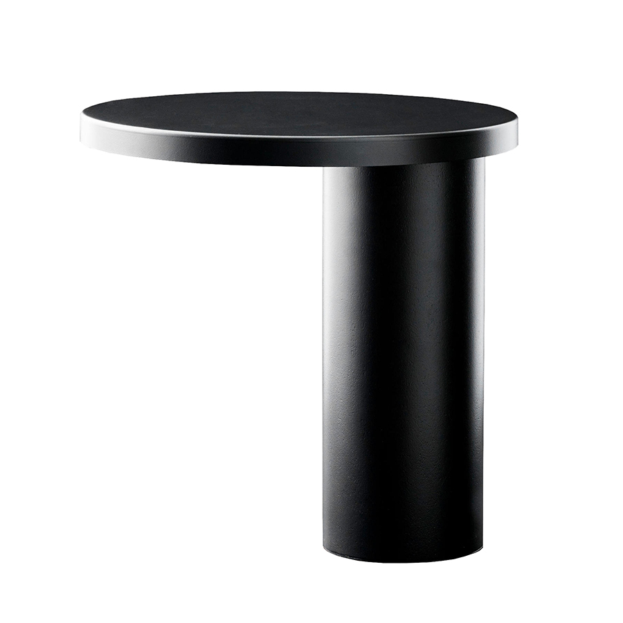 OLUCE lampe de table CYLINDA (Noir mat - Métal)
