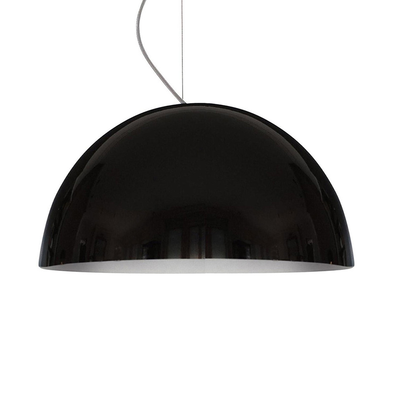 OLUCE lampe à suspension SONORA 490 (Opaque noir - métal et PMMA)