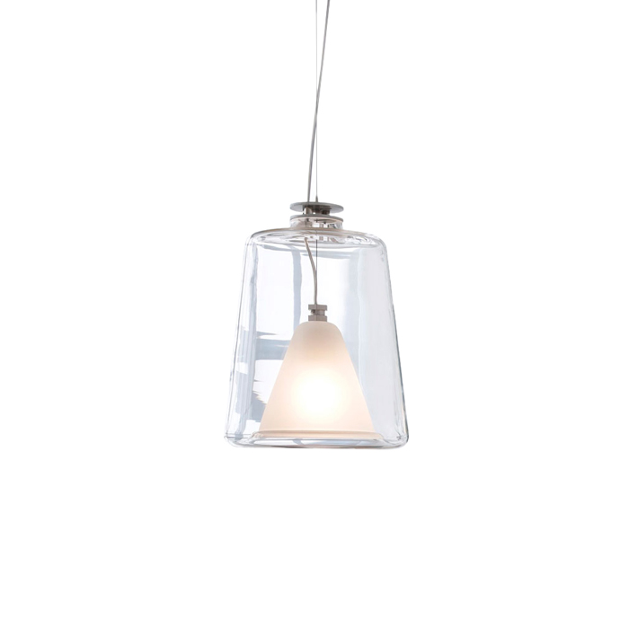 OLUCE lampe à suspension LANTERNINA (Transparent - Verre)