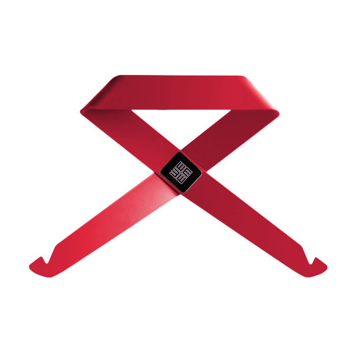 MEME DESIGN portemanteau mural FIOCCO (Rosso Dalia - Métal)