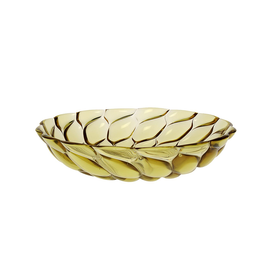 KARTELL set de 4 assiettes creuses JELLIES FAMILY (Vert - Technopolymère thermoplastique transparent