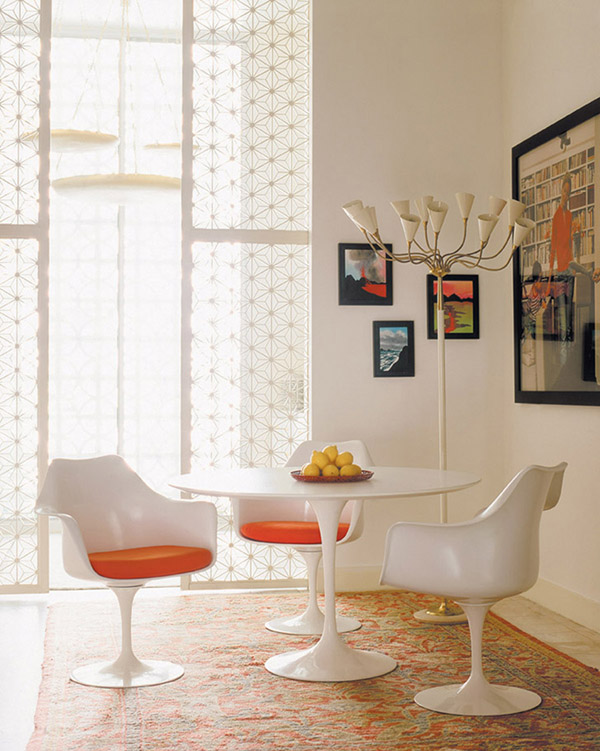 KNOLL swivel armchair with cushion TULIP