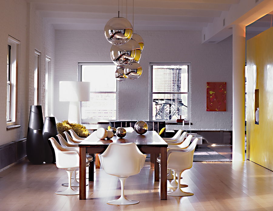 KNOLL swivel armchair with cushion TULIP