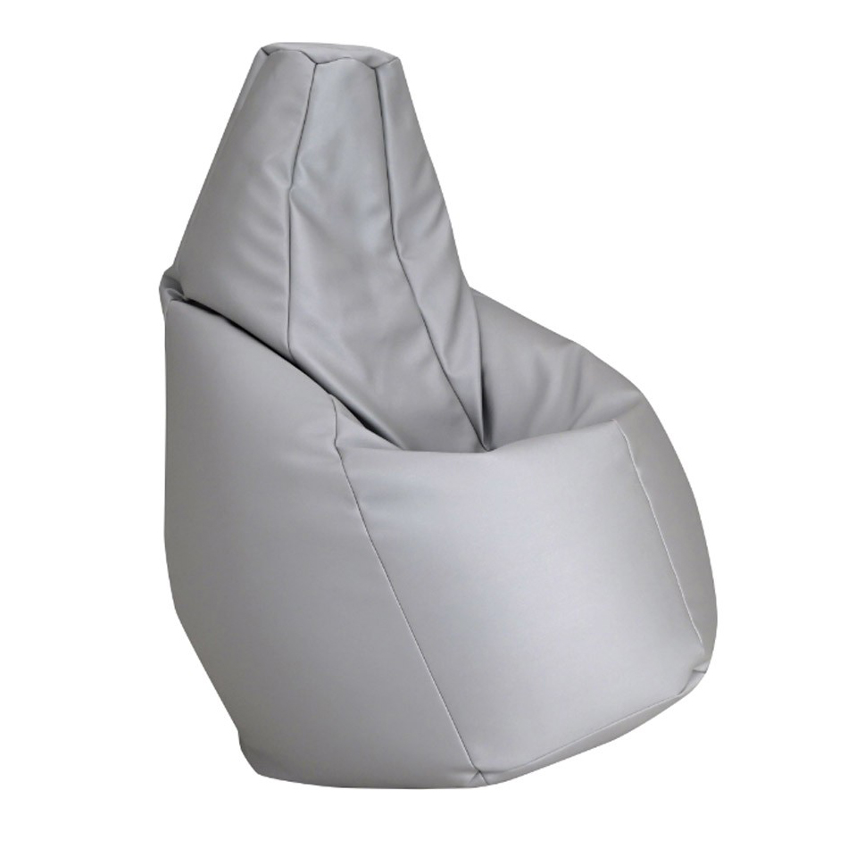 ZANOTTA fauteuil anatomique SACCO (Gris - Faux cuir Vip)