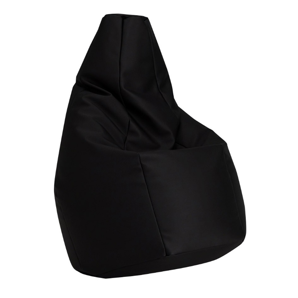 ZANOTTA fauteuil anatomique SACCO (Noir - Faux cuir Vip)