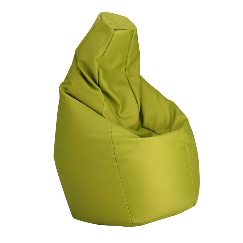 ZANOTTA fauteuil anatomique SACCO (Vert - Faux cuir Vip)