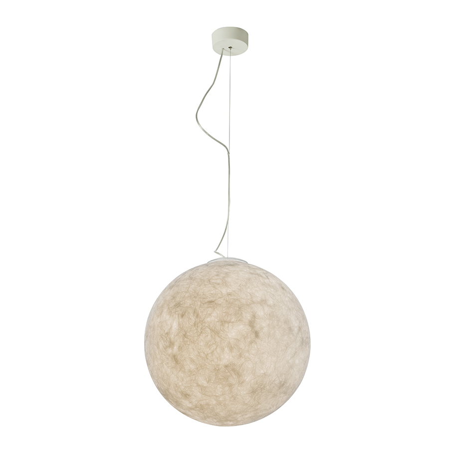 IN-ES.ARTDESIGN lampe à suspension LUNA (Ø 50 cm - Laprene, acier et Nebulite)