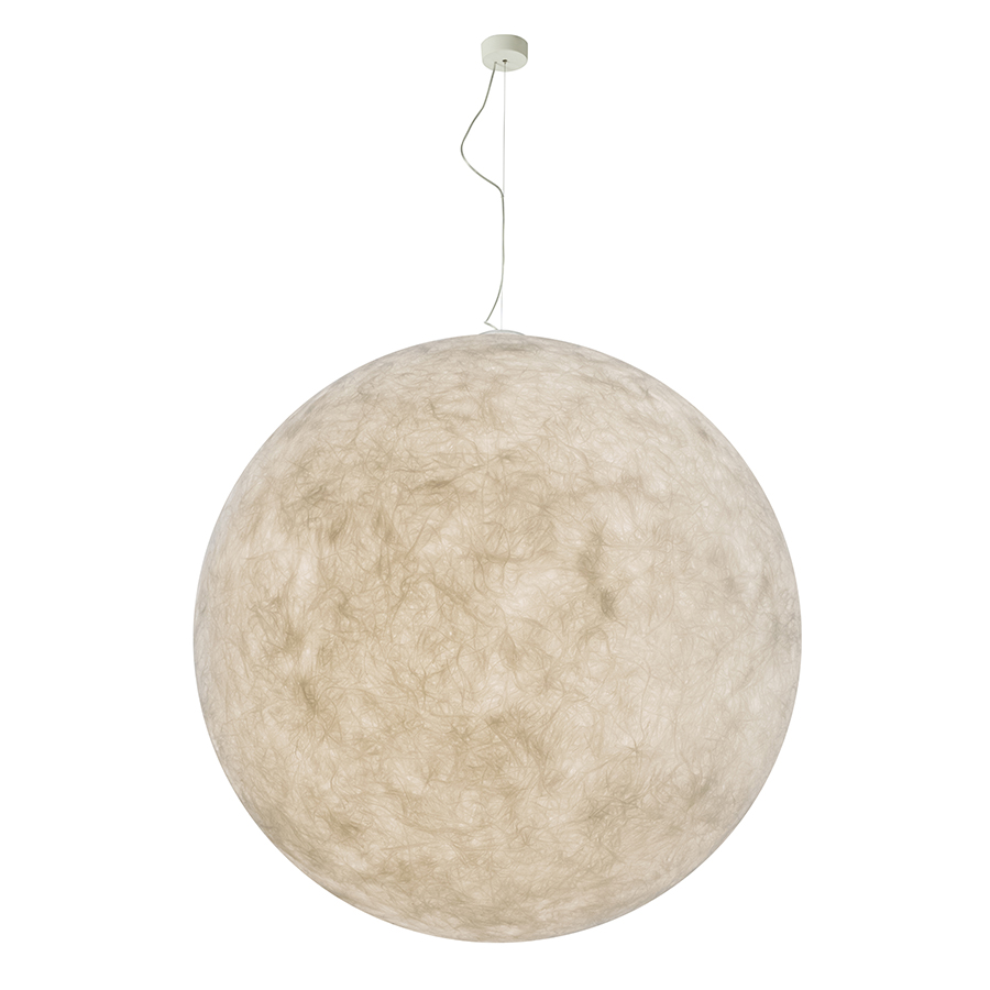 IN-ES.ARTDESIGN lampe à suspension LUNA (Ø 120 cm - Laprene, acier et Nebulite)