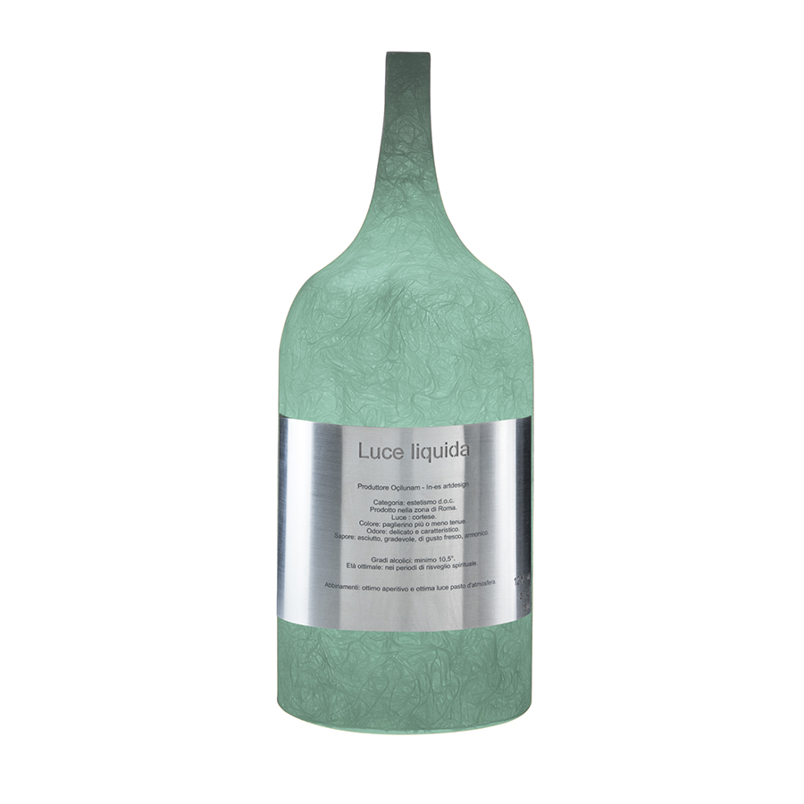 IN-ES.ARTDESIGN lampe de table LUCE LIQUIDA 1 (Turquoise - Nebulite)