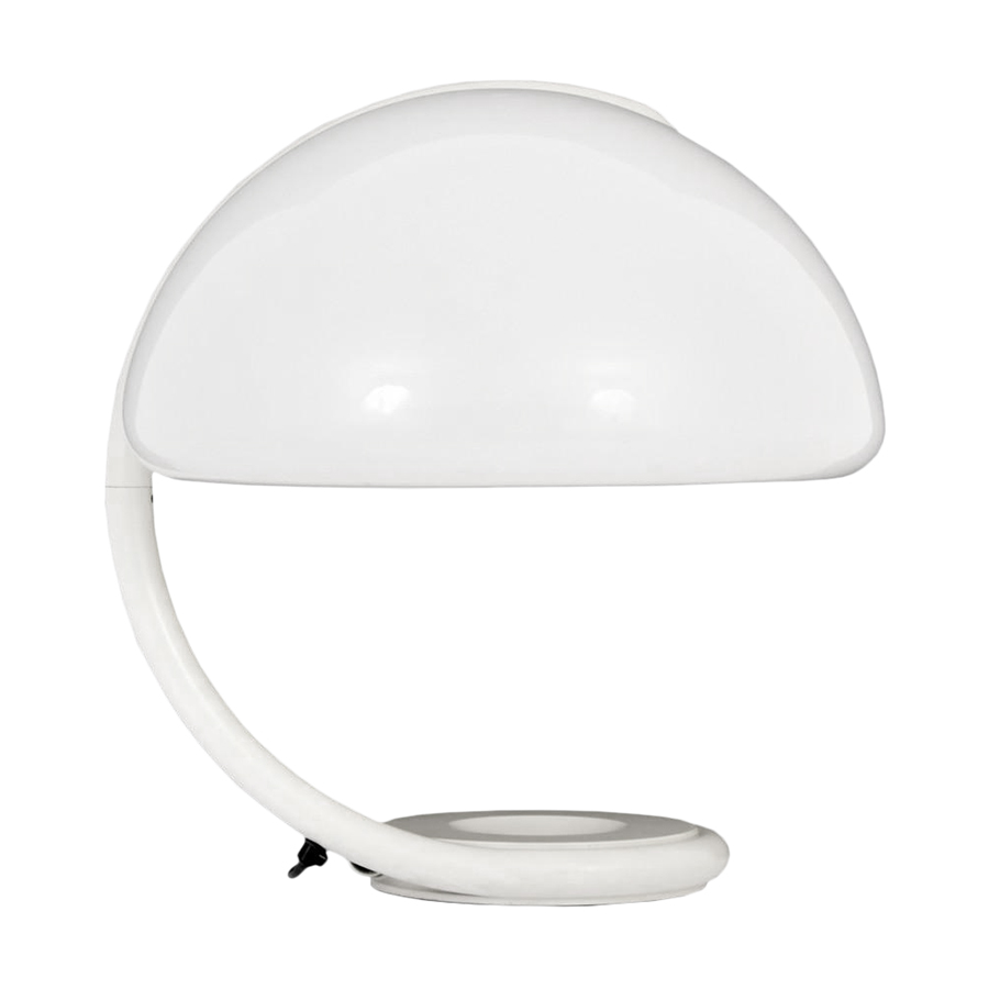 MARTINELLI LUCE lampe de table SERPENTE (Blanc - méthacrylate et métal)