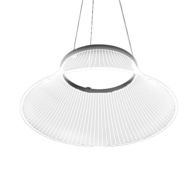 MARTINELLI LUCE lampe à suspension PLISSÉ Plissè (Effet rayé - Méthacrylate transparent)