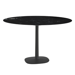 KARTELL table MULTIPLO with round top Ø 118 cms and large square base