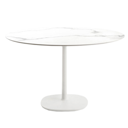 KARTELL table MULTIPLO with round top Ø 118 cms and large square base