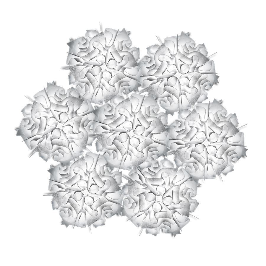 SLAMP lampe à suspension VELI 7 (Couture - Opalflex®)