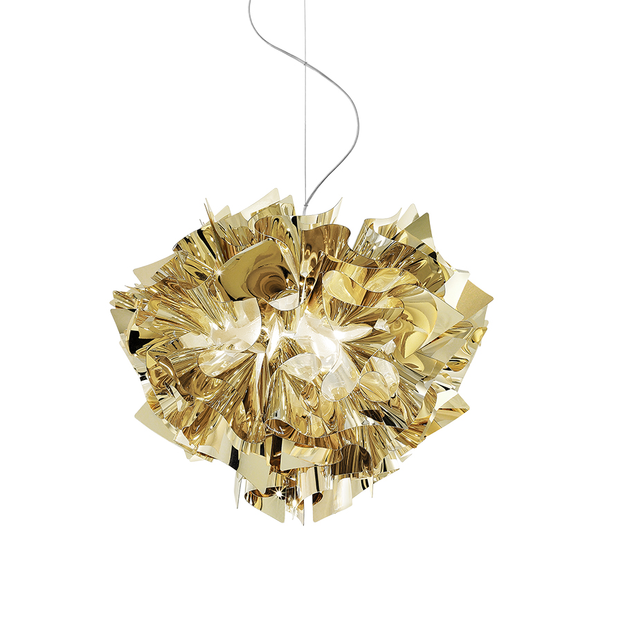 SLAMP lampe à suspension VELI SUSPENSION GOLD (Gold - Goldflex®)