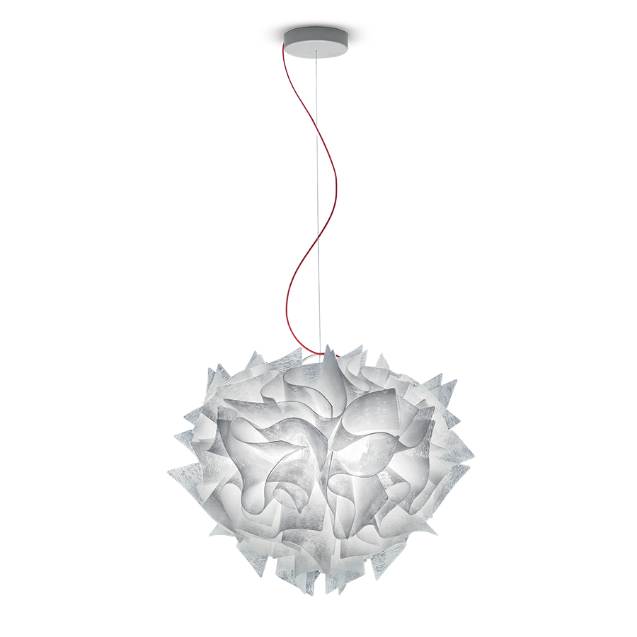 SLAMP lampe à suspension VELI SUSPENSION COUTURE (Couture fil rouge - Opalflex®)