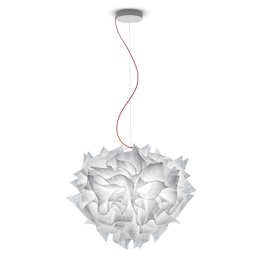 SLAMP lampe à suspension VELI SUSPENSION LARGE COUTURE (Couture fil rouge - Opalflex®)