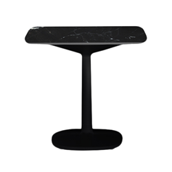 KARTELL table MULTIPLO with rounded square top 99 cm and large square base