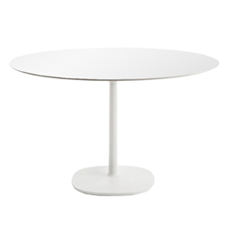 KARTELL table MULTIPLO with round top Ø 118 cms and large square base