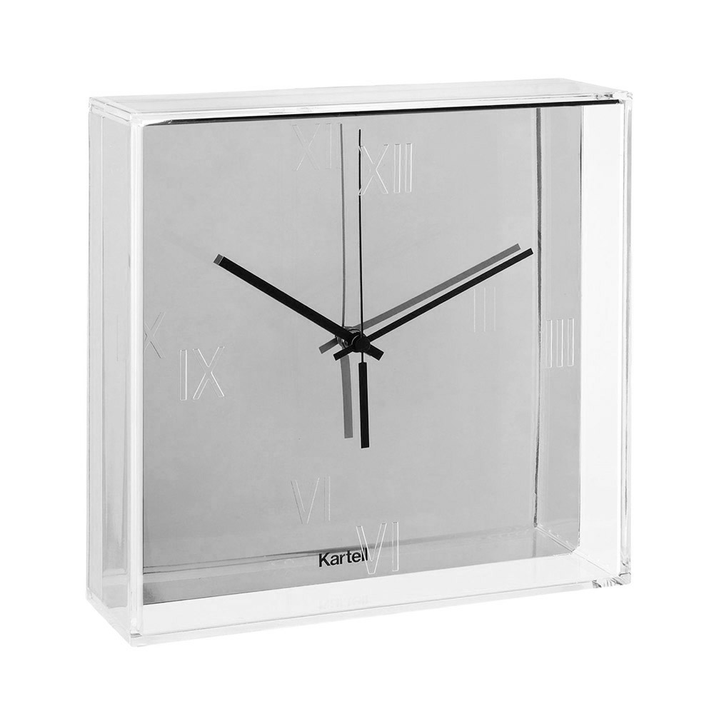 KARTELL horloge murale TIC&TAC (Chrome - PMMA transparent et ABS métallisé)