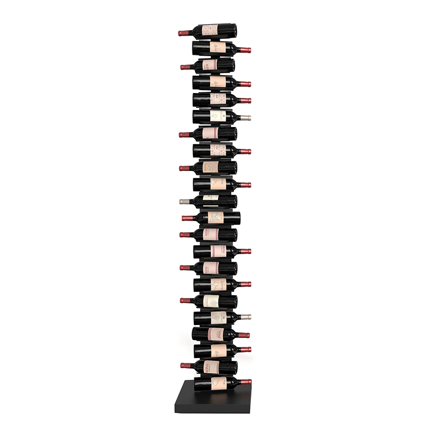 OPINION CIATTI porte-bouteilles vertical autoportant PTOLOMEO VINO H 213 cm (Structure noire, base n